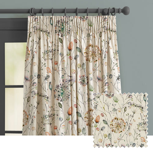 Floral Cream M2M - Boronia Fiona Printed Made to Measure Curtains Cloud Voyage Maison