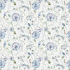 Boronia Printed Satin Fabric (By The Metre) Crocus/Satin