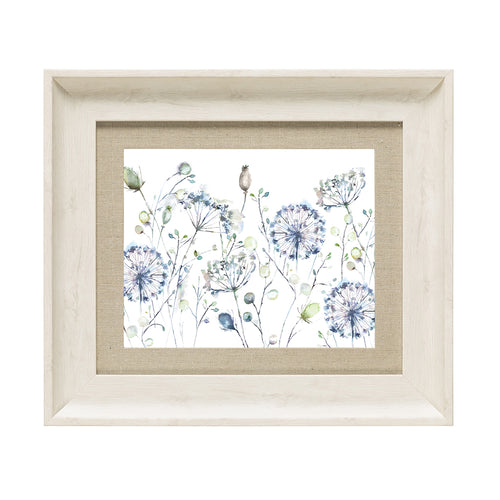 Floral Blue Wall Art - Boronia  Framed Print Birch/Crocus Voyage Maison