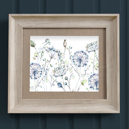 Floral Blue Wall Art - Boronia  Framed Print Birch/Crocus Voyage Maison