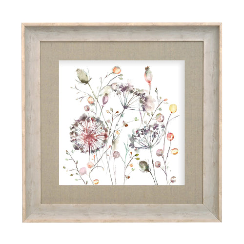 Floral Orange Wall Art - Boronia  Framed Print Birch/Boysenberry Voyage Maison