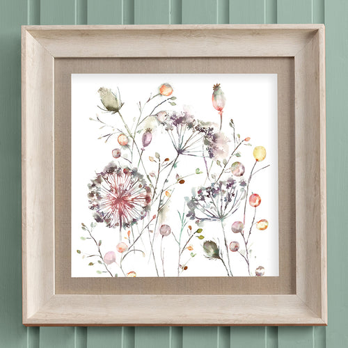 Floral Orange Wall Art - Boronia  Framed Print Birch/Boysenberry Voyage Maison