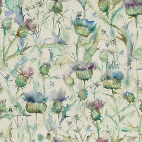 Floral Purple Fabric - Botanicus Printed Cotton Fabric (By The Metre) Violet Voyage Maison