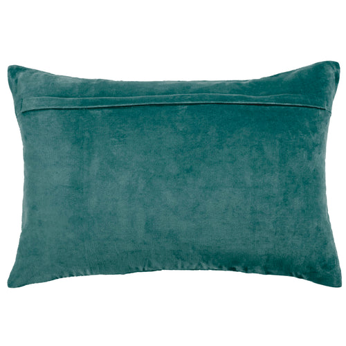 Additions Boulder Embroidered Feather Cushion in Ocean