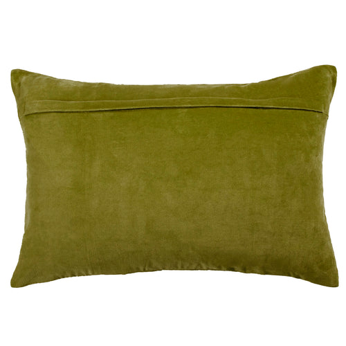 Additions Boulder Embroidered Feather Cushion in Olive