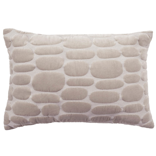 Additions Boulder Embroidered Feather Cushion in Quartz