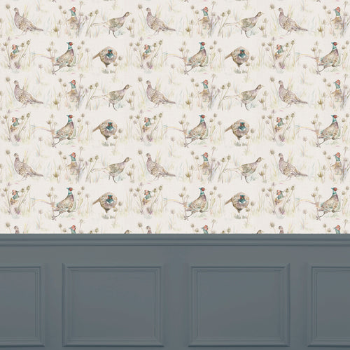 Animal Brown Wallpaper - Bowmont  1.4m Wide Width Wallpaper (By The Metre) Pheasant Voyage Maison