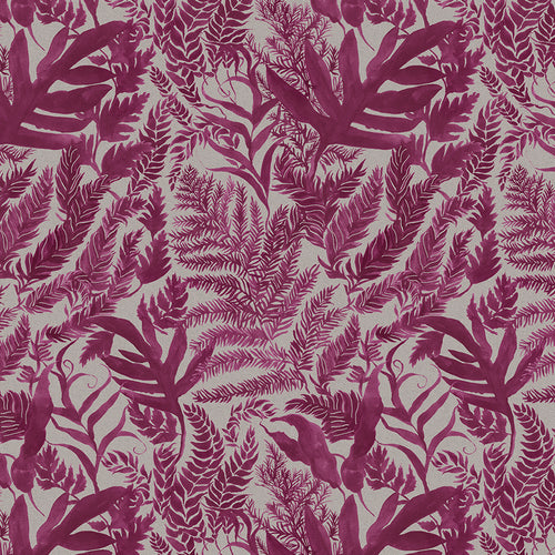 Samples - Bracken Printed Fabric Sample Swatch Berry Voyage Maison