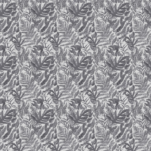 Fauna Grey Fabric - Bracken Printed Cotton Fabric Crescent Voyage Maison