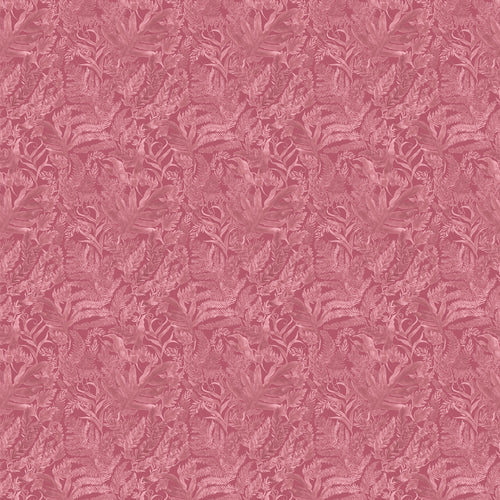 Floral Pink Fabric - Bracken Printed Cotton Fabric (By The Metre) Fuchsia Voyage Maison