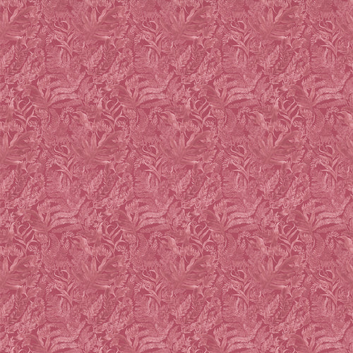 Floral Pink Fabric - Bracken Printed Cotton Fabric (By The Metre) Fuchsia Voyage Maison