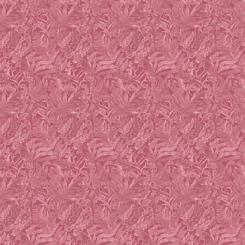 Voyage Maison Bracken Printed Cotton Fabric Remnant in Fuchsia