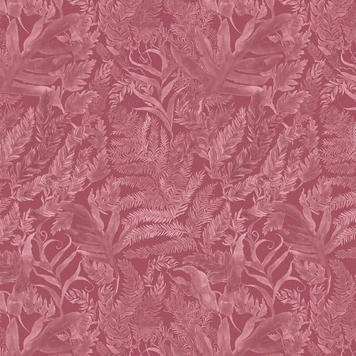 Samples - Bracken Printed Fabric Sample Swatch Fuchsia Voyage Maison
