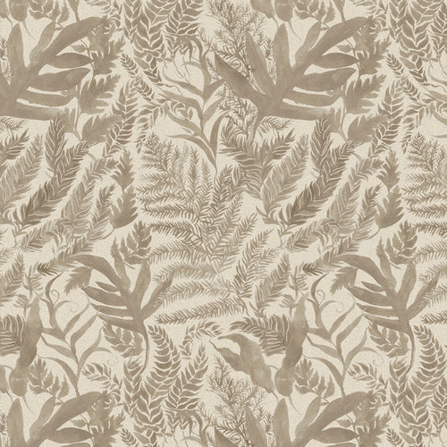 Floral Beige Fabric - Bracken Printed Cotton Fabric (By The Metre) Jasmine Voyage Maison