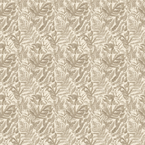 Floral Beige Fabric - Bracken Printed Cotton Fabric (By The Metre) Jasmine Voyage Maison