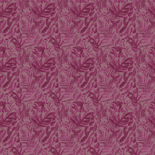 Fauna Pink Fabric - Bracken Printed Cotton Fabric Juniper Voyage Maison