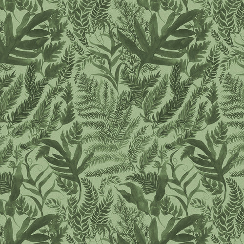 Samples - Bracken Printed Fabric Sample Swatch Sage Voyage Maison