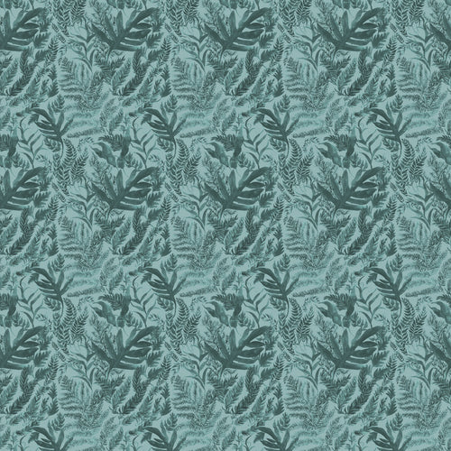 Fauna Blue Fabric - Bracken Printed Cotton Fabric Tide Voyage Maison