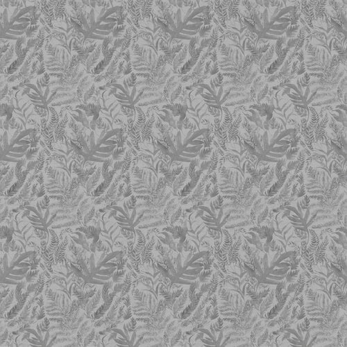 Fauna Grey Fabric - Bracken Printed Cotton Fabric Willow Voyage Maison