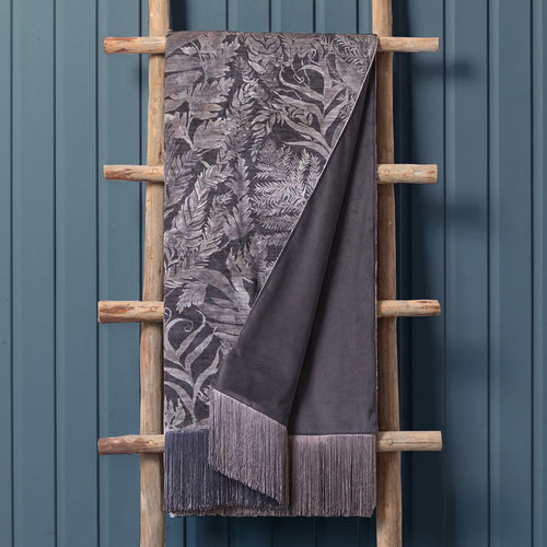 Floral Purple Throws - Bracken Printed Throw Aster Voyage Maison