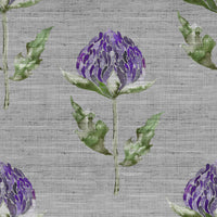  Samples - Bram Printed Fabric Sample Swatch Violet Voyage Maison