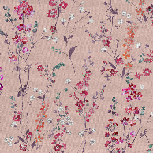  Samples - Briella Fine Lawn Printed Fabric Sample Swatch Blush Voyage Maison