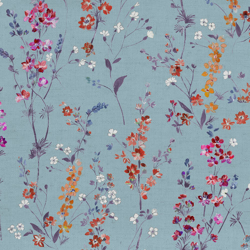  Samples - Briella Fine Lawn Printed Fabric Sample Swatch Cornflower Voyage Maison