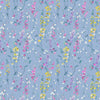 Briella Printed Cotton Fabric (By The Metre) Bluebell