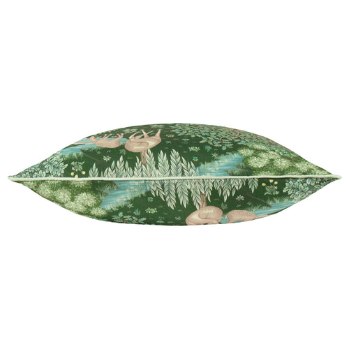 Woodland Green Cushions - The Brook Printed Outdoor Polyester Filled Cushion Forest Green Morris & Co