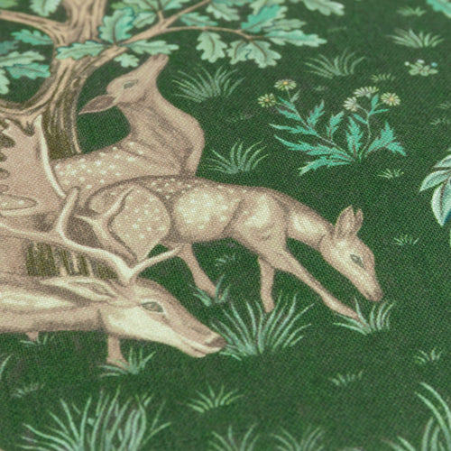 Woodland Green Cushions - The Brook Printed Outdoor Polyester Filled Cushion Forest Green Morris & Co