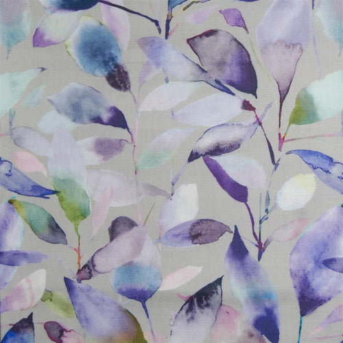 Floral Purple Fabric - Brympton Printed Cotton Fabric (By The Metre) Heather Stone Voyage Maison