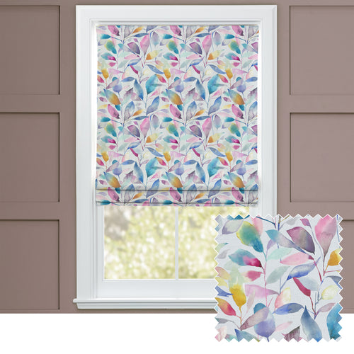 Floral Cream M2M - Brympton Printed Cotton Made to Measure Roman Blinds Cream Voyage Maison
