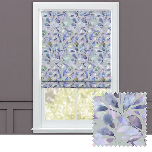 Floral Blue M2M - Brympton Printed Cotton Made to Measure Roman Blinds Duck Egg Voyage Maison