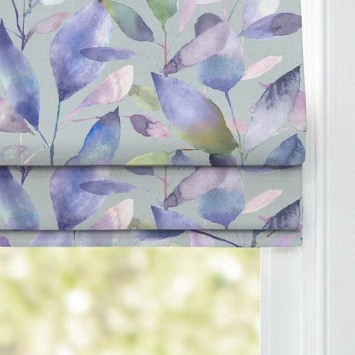 Floral Blue M2M - Brympton Printed Cotton Made to Measure Roman Blinds Duck Egg Voyage Maison