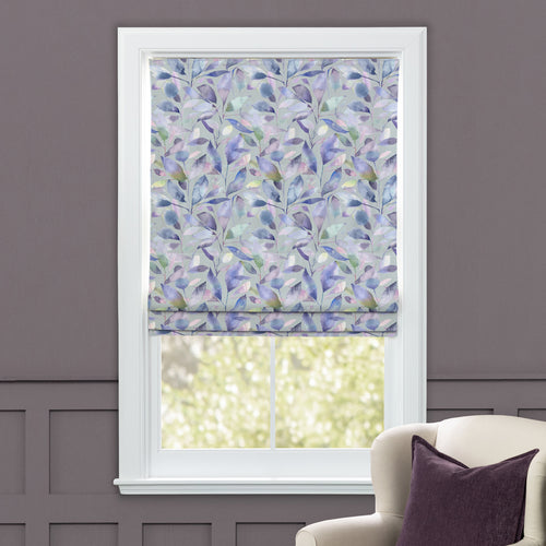 Floral Blue M2M - Brympton Printed Cotton Made to Measure Roman Blinds Duck Egg Voyage Maison