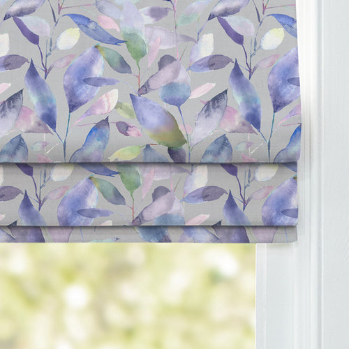 Floral Purple M2M - Brympton Printed Cotton Made to Measure Roman Blinds Heather Stone Voyage Maison