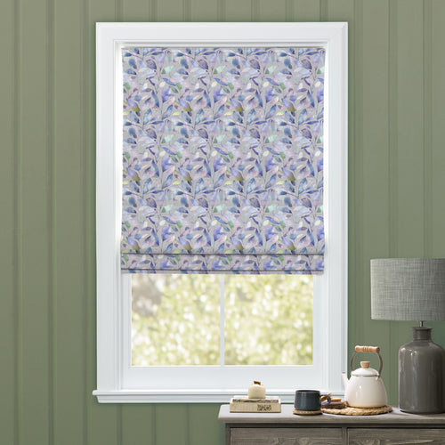 Floral Purple M2M - Brympton Printed Cotton Made to Measure Roman Blinds Heather Stone Voyage Maison