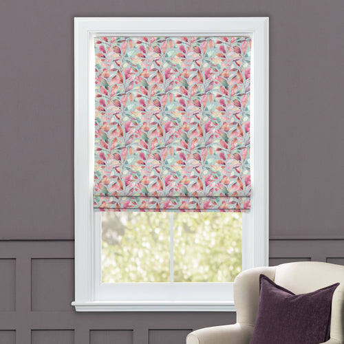 Floral Red M2M - Brympton Printed Cotton Made to Measure Roman Blinds Russett Voyage Maison