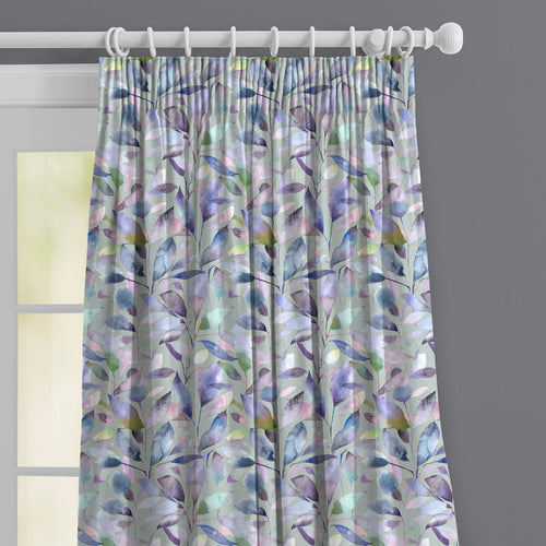 Floral Blue M2M - Brympton Printed Made to Measure Curtains Duck Egg Voyage Maison