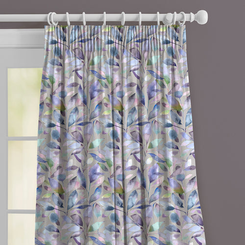 Floral Purple M2M - Brympton Printed Made to Measure Curtains Heather Stone Voyage Maison