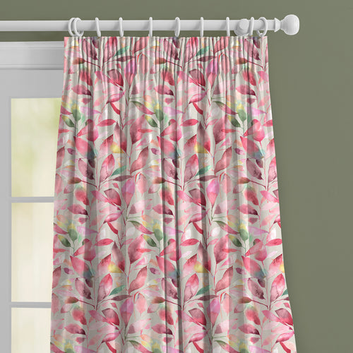 Floral Pink M2M - Brympton Printed Made to Measure Curtains Raspberry Voyage Maison