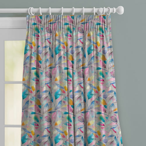 Floral Grey M2M - Brympton Printed Made to Measure Curtains Stone Voyage Maison