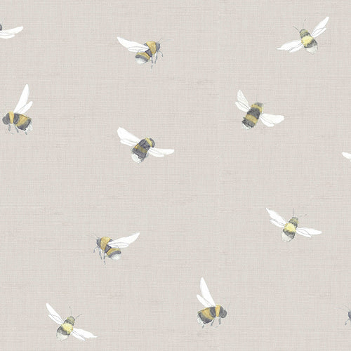  Samples - Bumble Bee  Wallpaper Sample Linen Voyage Maison