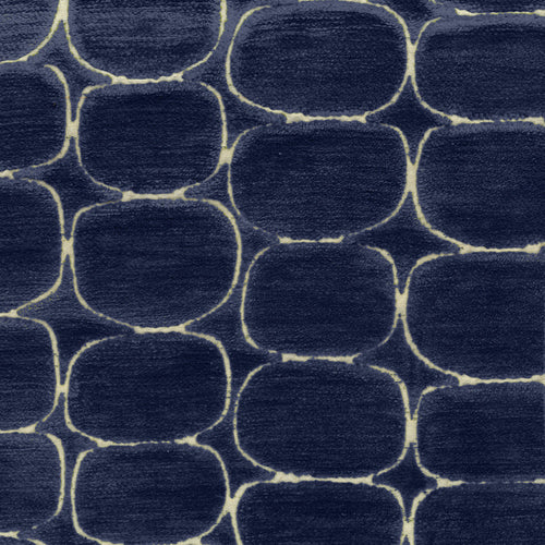  Samples - Burbank  Fabric Sample Swatch Blue Voyage Maison