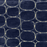  Samples - Burbank  Fabric Sample Swatch Blue Voyage Maison