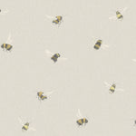 Busy Bees Printed Fabric (By The Metre) Natural