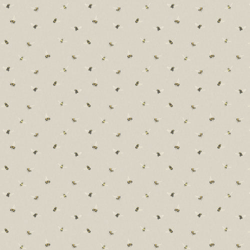 Animal Beige Fabric - Busy Bees Printed Fabric (By The Metre) Natural Voyage Maison