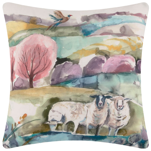 Animal Pink Cushions - Buttermere Outdoor Square Polyester Filled Cushion Multicolour Voyage Maison