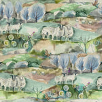 Buttermere Printed Cotton Fabric (By The Metre) Sage