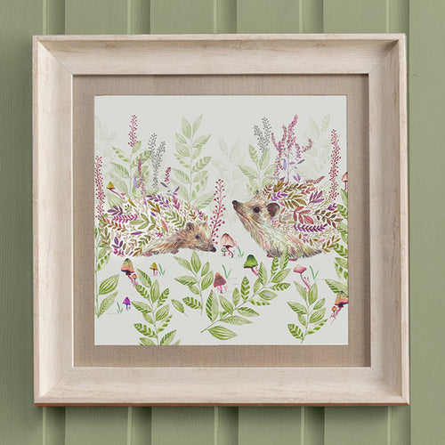 Animal Green Wall Art - Buttons & Ginger  Framed Print Birch/Ginger Linen Voyage Maison